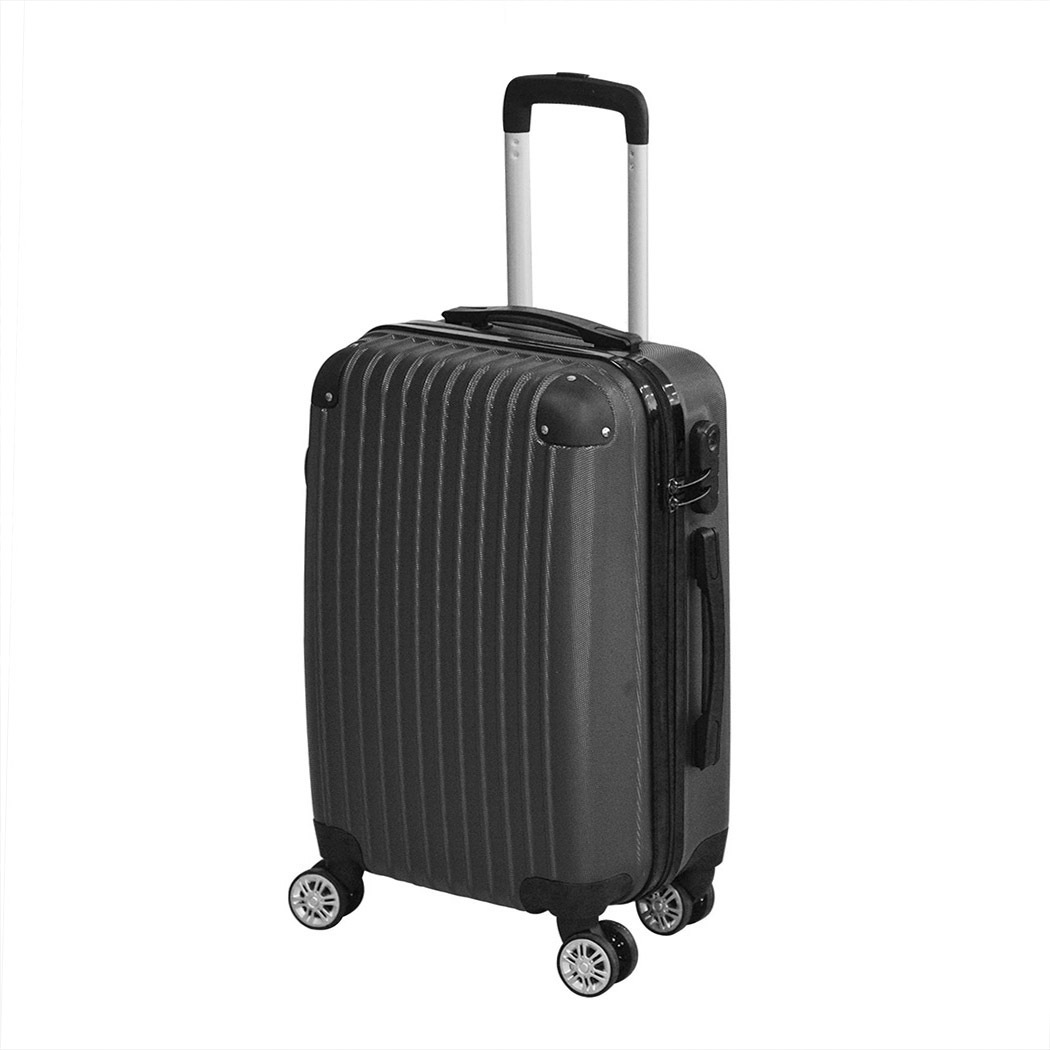 Cabin Luggage Suitcase Code Lock Hard Shell Travel Case Carry On Bag Trolley – 49 x 31 x 77.5 cm