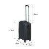 Cabin Luggage Suitcase Code Lock Hard Shell Travel Case Carry On Bag Trolley – 49 x 31 x 77.5 cm