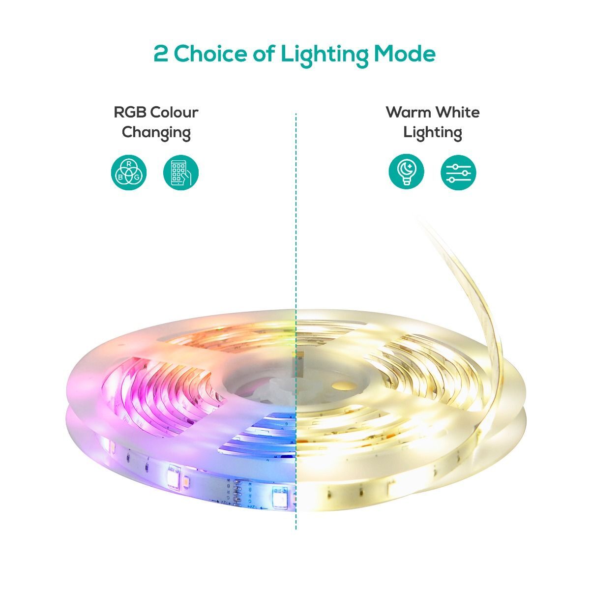 activiva IP65 Smart RGB & Warm White LED Strip Lights