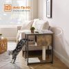 Cat Tree and End Table Rustic Brown PCT111H01