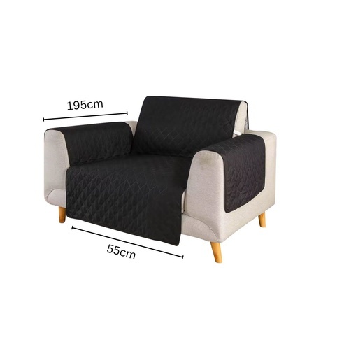 Pet Sofa Cover 1 Seat (Black) FI-PSC-103-SMT