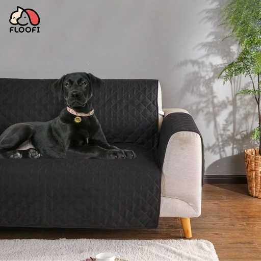 Pet Sofa Cover 2 Seat (Black) FI-PSC-107-SMT
