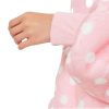 Hoodie Blanket (Kids Light Pink Polka Dot)