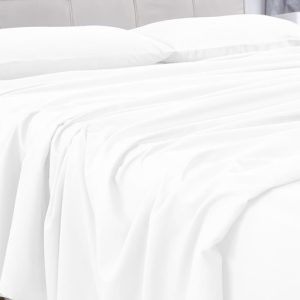 4 Pcs Bed Sheet Set 2000 Thread Count Ultra Soft Microfiber – Single (White)