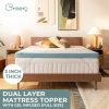 Dual Layer Mattress Topper 4 inch with Gel Infused (Twin)