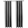 Blackout Window Curtains for Thermal Insulated Room (Set of 2, W132cm x D213cm, Light Grey)