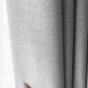 Natural Linen Blended Curtains (Set of 2, W132cm x D274cm, Light Grey)
