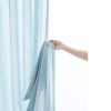 Natural Linen Blended Curtains (Set of 2, W132cm x D243cm, Dark Blue)