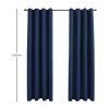 Blackout Window Curtains for Thermal Insulated Room (Set of 2, W132cm x D243cm, Dark Blue)