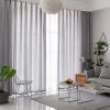 Natural Linen Blended Curtains (Set of 2, W132cm x D243cm, Light Grey)