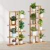 Bamboo Plant Stand Rack 6 tier 7 Potted (120CM)