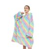Hoodie Blanket Rainbow Design