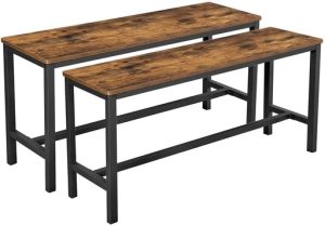 Set of 2 Dining Benches