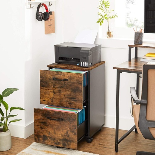 2 Drawer File Cabinet with Wheels