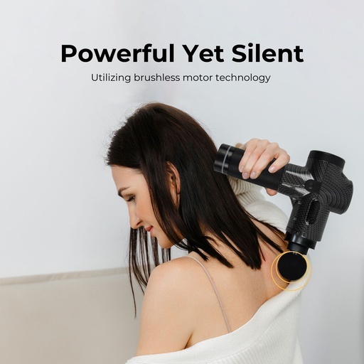 Massage Gun – LCD – 17V (Carbon-Fibre)