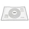 X Large Silicone Pastry Mat Thick Non Stick Baking Mat with Measurement 40*60 cm Fondant Mat Counter Mat Dough Rolling Mat Oven Liner Pie Crust Mat