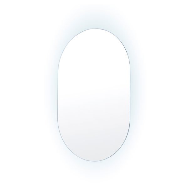 La Bella LED Wall Mirror Oval Touch Anti-Fog Makeup Decor Bathroom Vanity