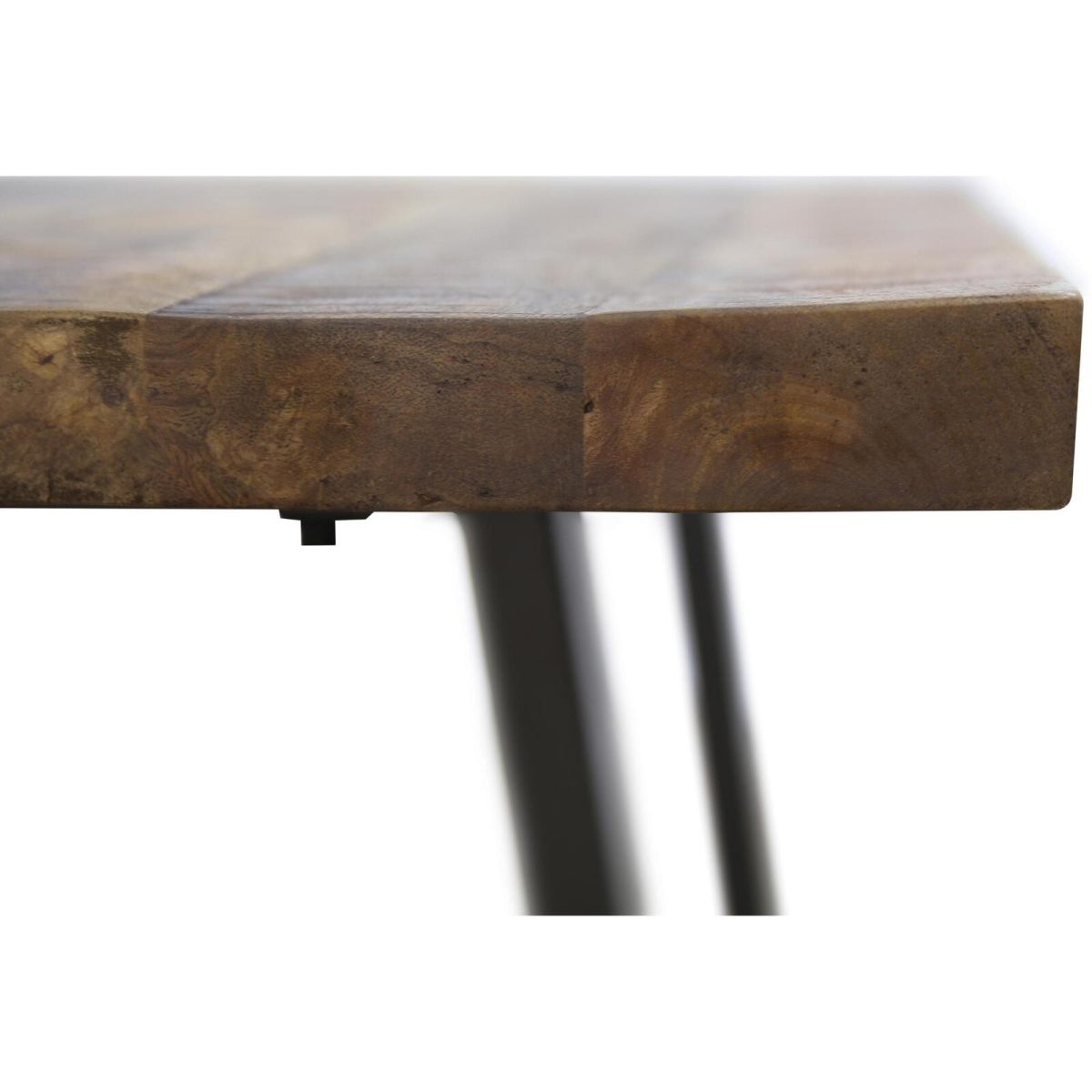 Orangevale Side Sofa End Table 60cm Live Edge Mango Wood Unique Furniture – Natural