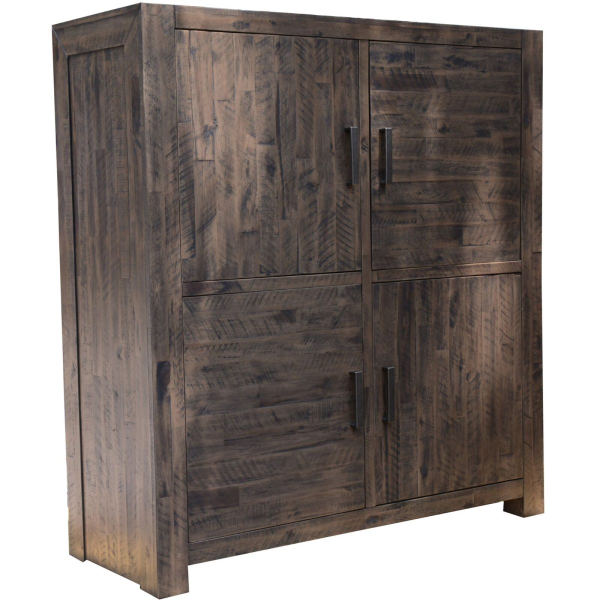Granbury 4 Door Storage Buffet Kitchen Living Room Cabinet Solid Acacia Wood