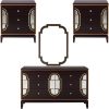 Booneville 2pc Bedside Table Solid Wood Chest of Drawers Nightstand