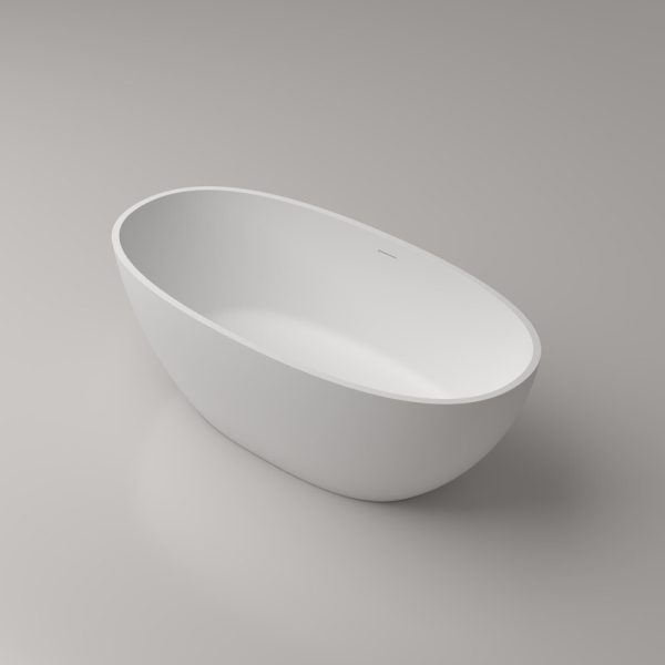 Medium Size Oval Shaped Cast stone – Solid Surface Bath 1600mm Length