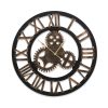 Wall Clock Modern Large 3D Vintage Luxury Clock Enduring Home Office Décor