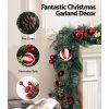 Christmas Garland with Wreath Set Ornaments Xmas Tree Decor