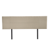 Linen Fabric Bed Headboard Bedhead – KING, Beige