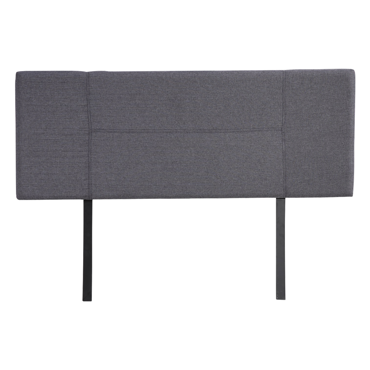 Linen Fabric Bed Headboard Bedhead – DOUBLE, Grey