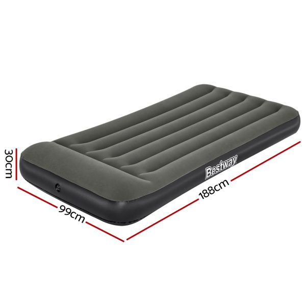 Air Mattress Single Inflatable Bed 30cm Airbed Grey