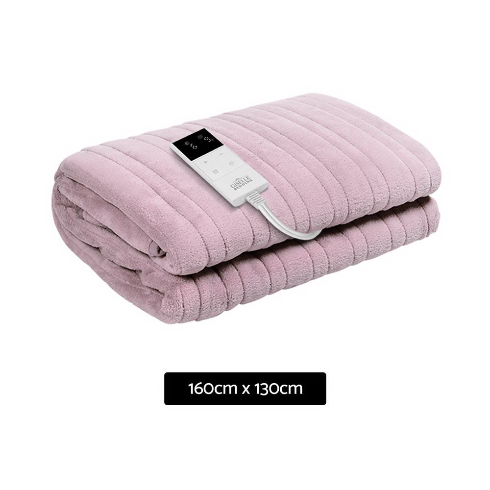 Bedding Electric Throw Blanket – Pink