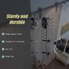 1.8m Sliding Barn Door Hardware Heavy Duty Sturdy Kit