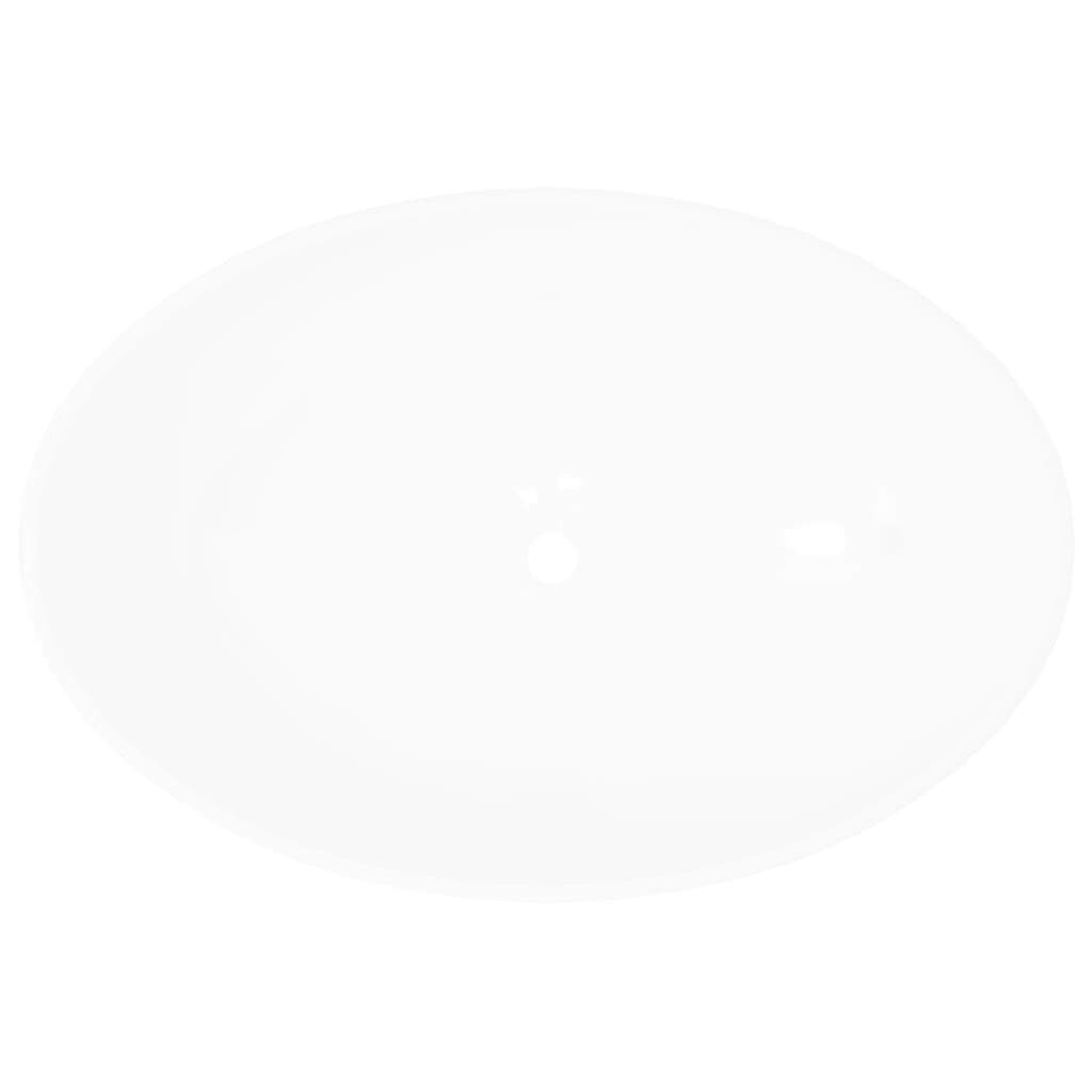 Luxury Ceramic Basin Oval-shaped Sink 40 x 33 cm – White