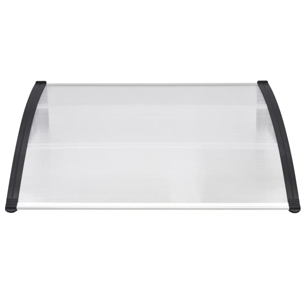 Door Canopy PC – 150×100 cm, White and Black