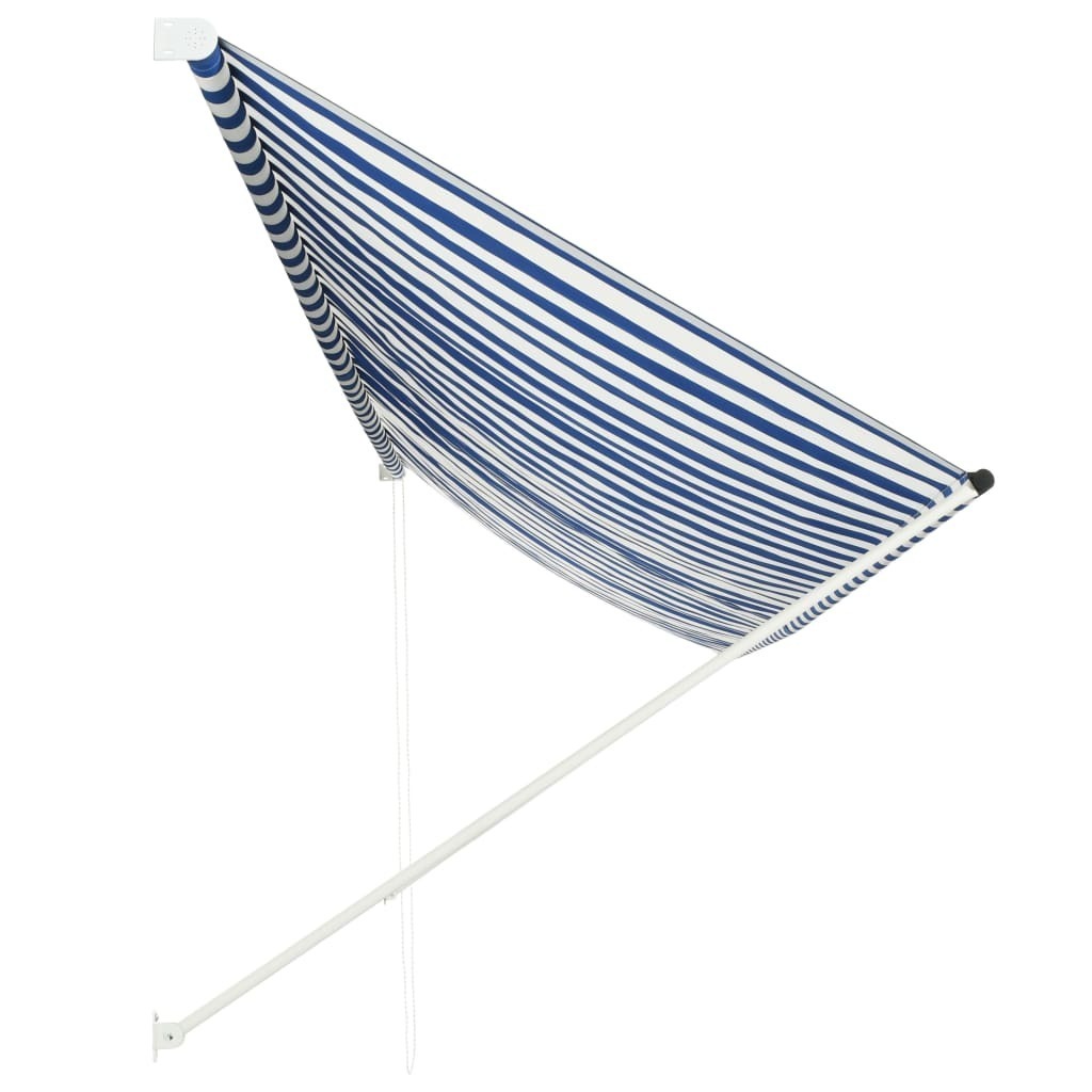 Retractable Awning – 400×150 cm, Blue and White