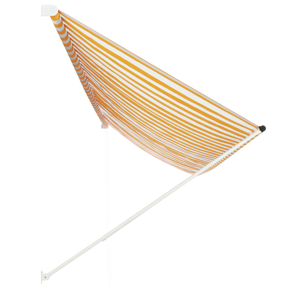 Retractable Awning – 400×150 cm, Yellow and White