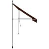 Manual Retractable Awning Orange and Brown – 400 cm