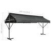 Free Standing Awning – 5×3 m, Anthracite