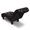 Chaise Longue Faux Leather – Brown