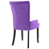 Armchair Velvet – Purple, 1