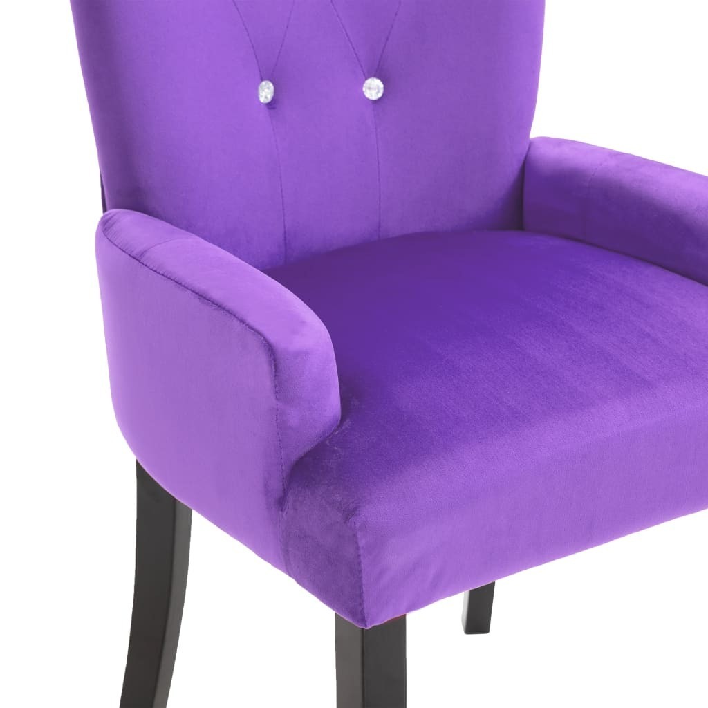 Armchair Velvet – Purple, 1