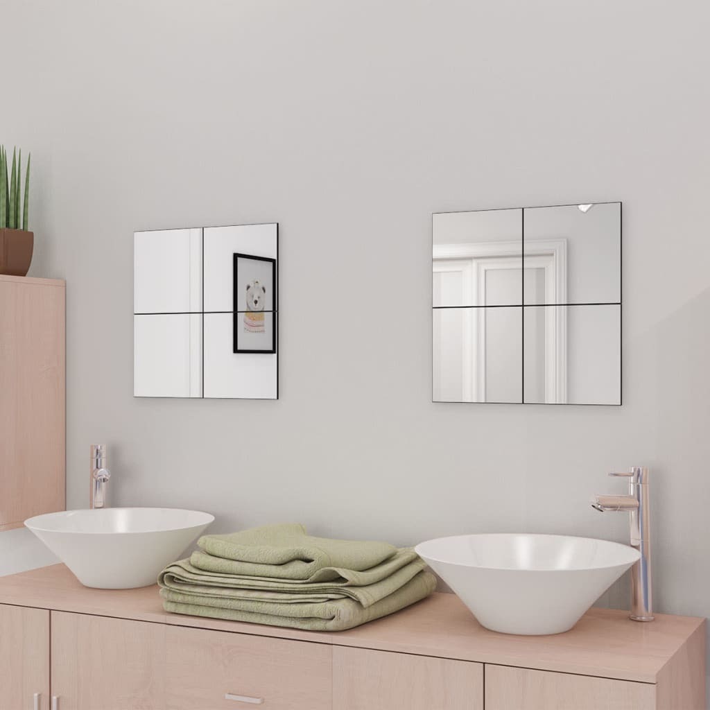 Frameless Mirror Tiles Glass 20.5 cm – 8