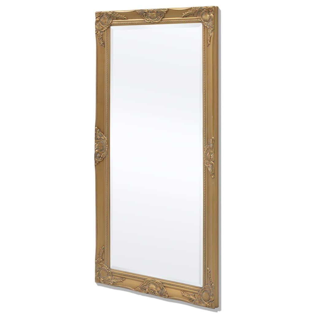 Wall Mirror Baroque Style 120×60 cm – Gold