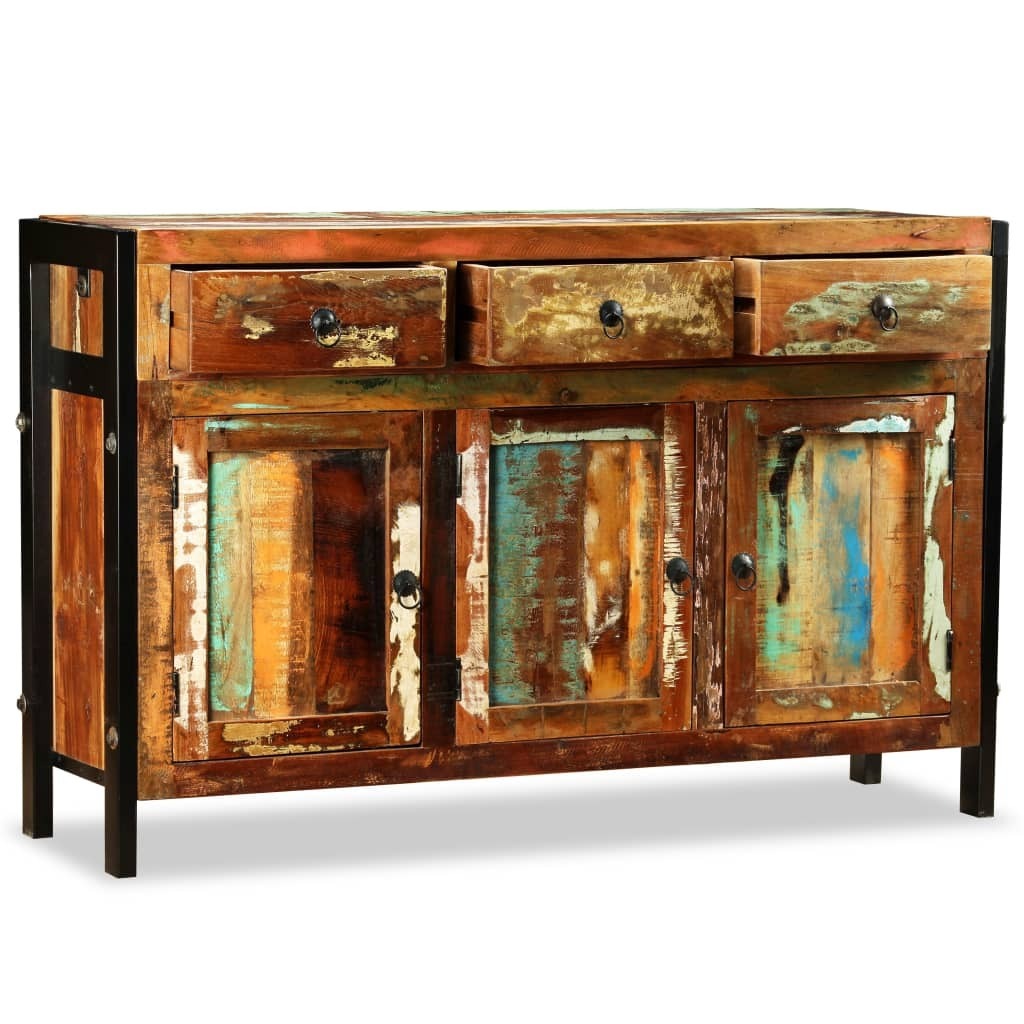 Sideboard 120x35x76 cm – Brown, Solid Reclaimed Wood