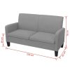 Centerville Sofa 135x65x76 cm – Light Grey