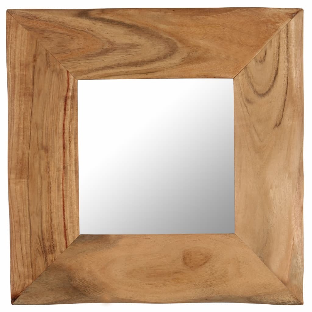 Cosmetic Mirror Solid Acacia Wood – 50×50 cm