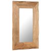 Cosmetic Mirror Solid Acacia Wood – 50×80 cm