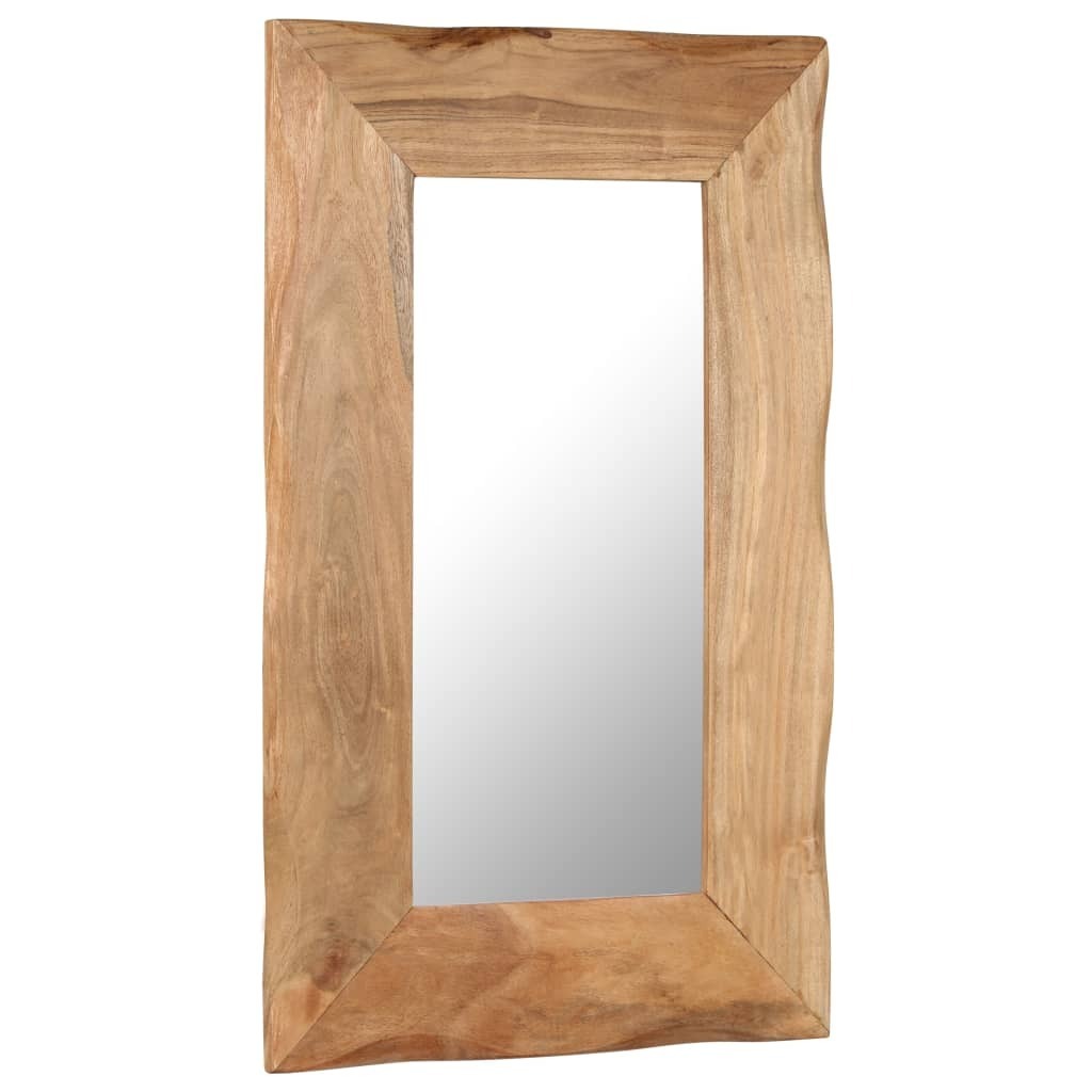 Cosmetic Mirror Solid Acacia Wood – 50×80 cm