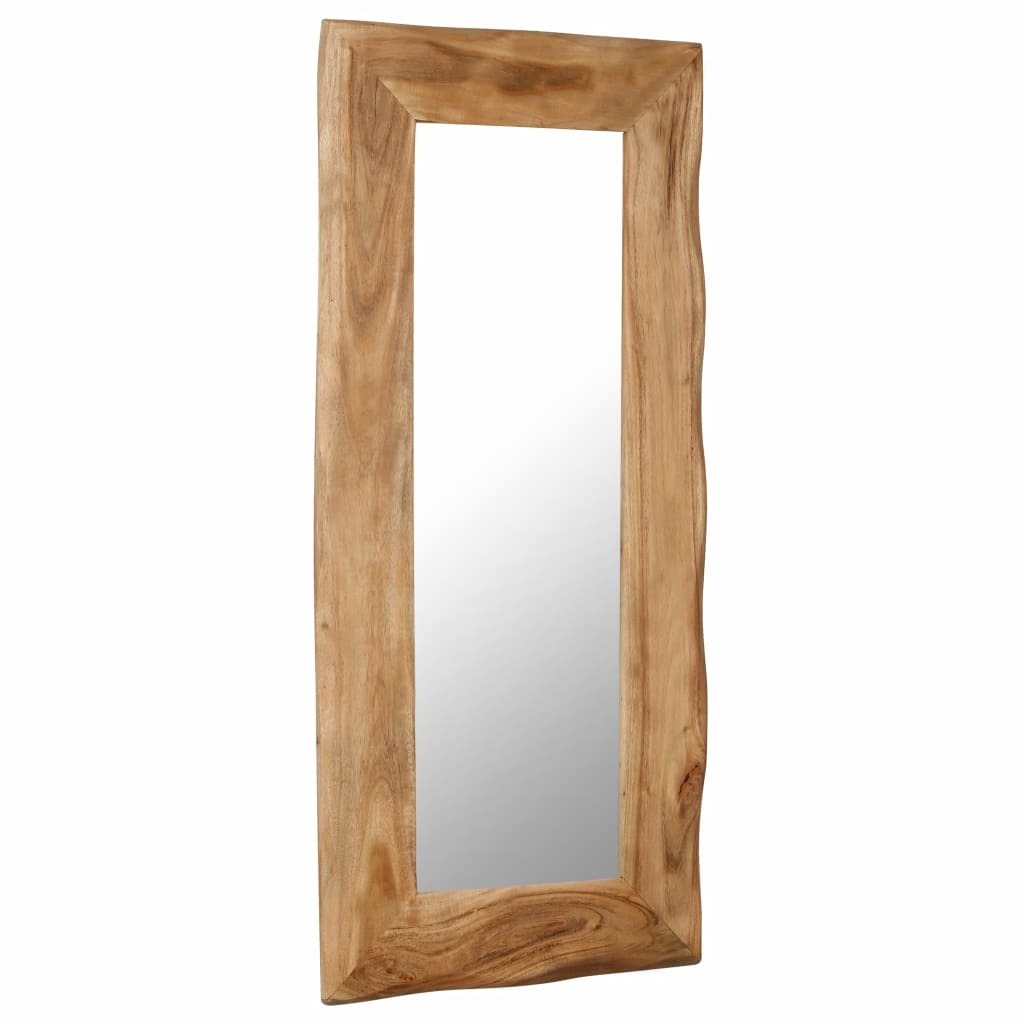 Cosmetic Mirror Solid Acacia Wood – 50×110 cm
