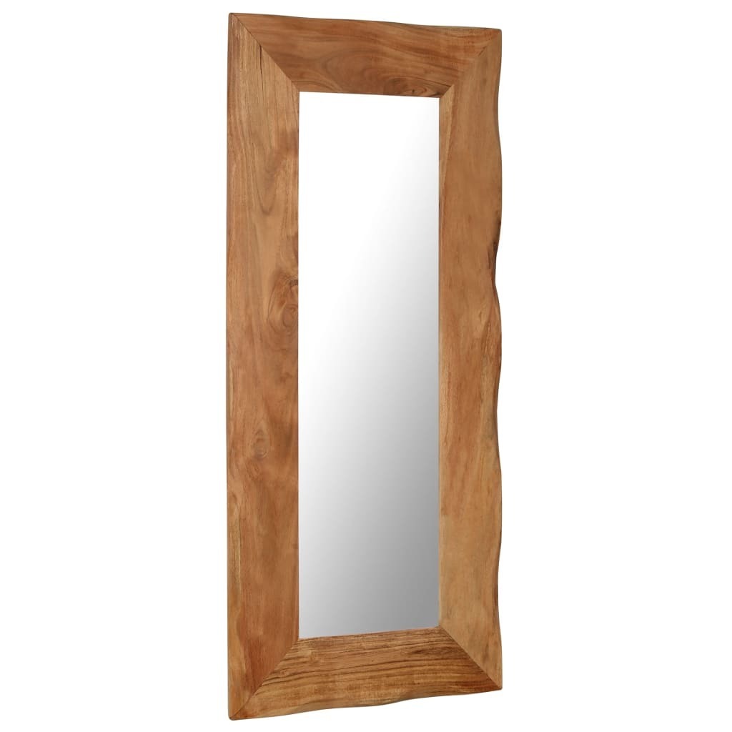 Cosmetic Mirror Solid Acacia Wood – 50×110 cm